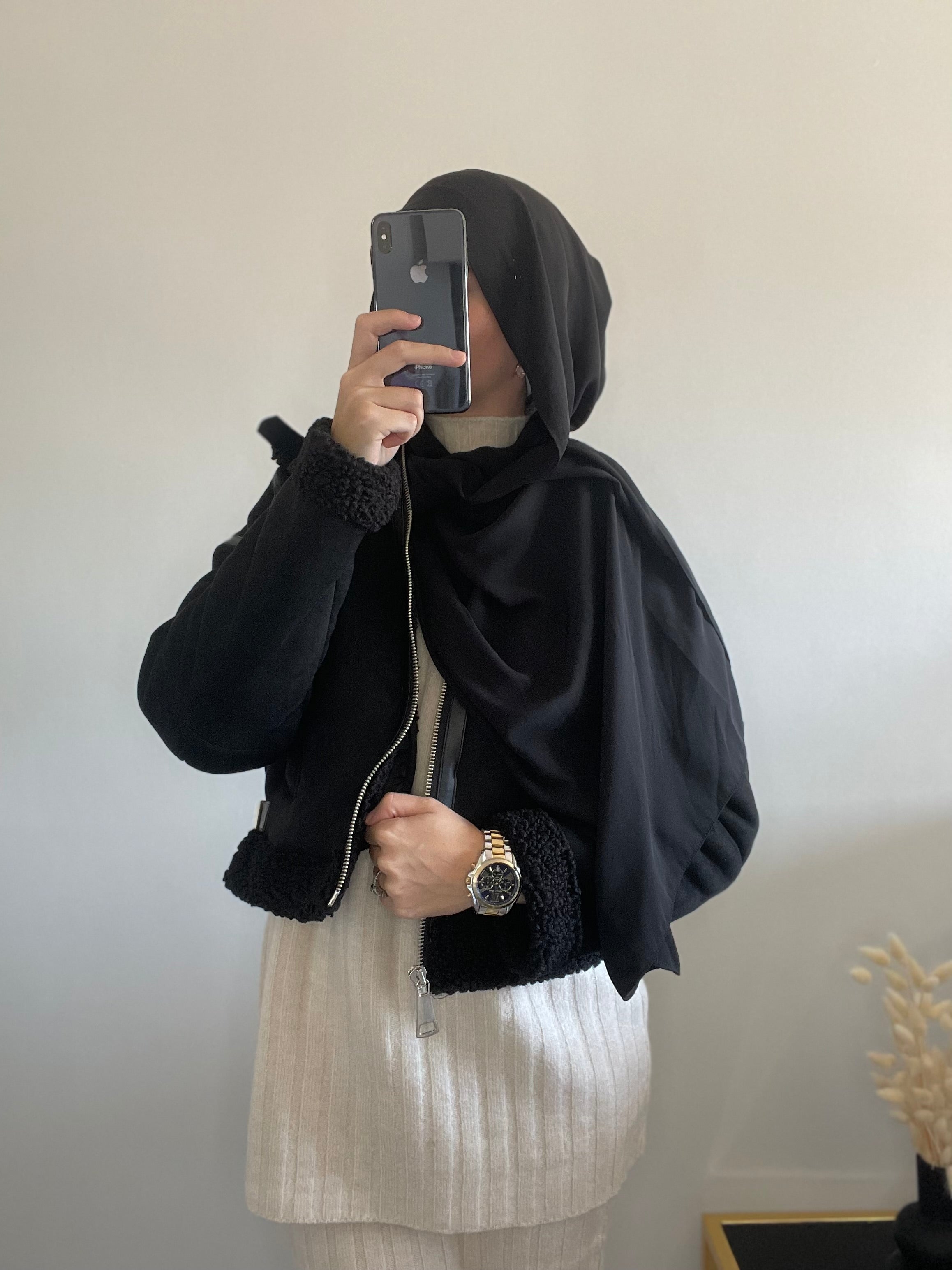 Manteau court Noir