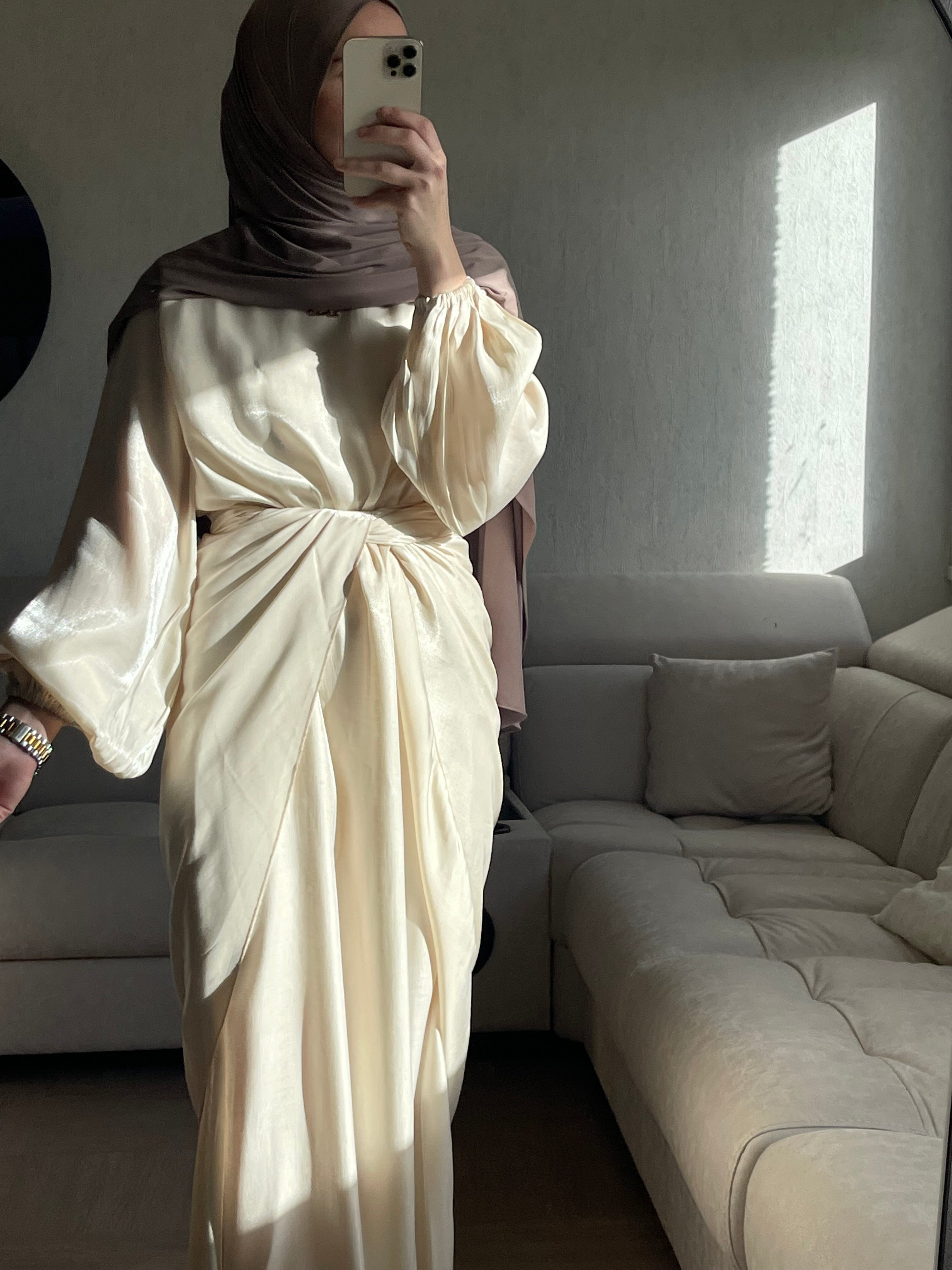 Abaya Wrap satiné
