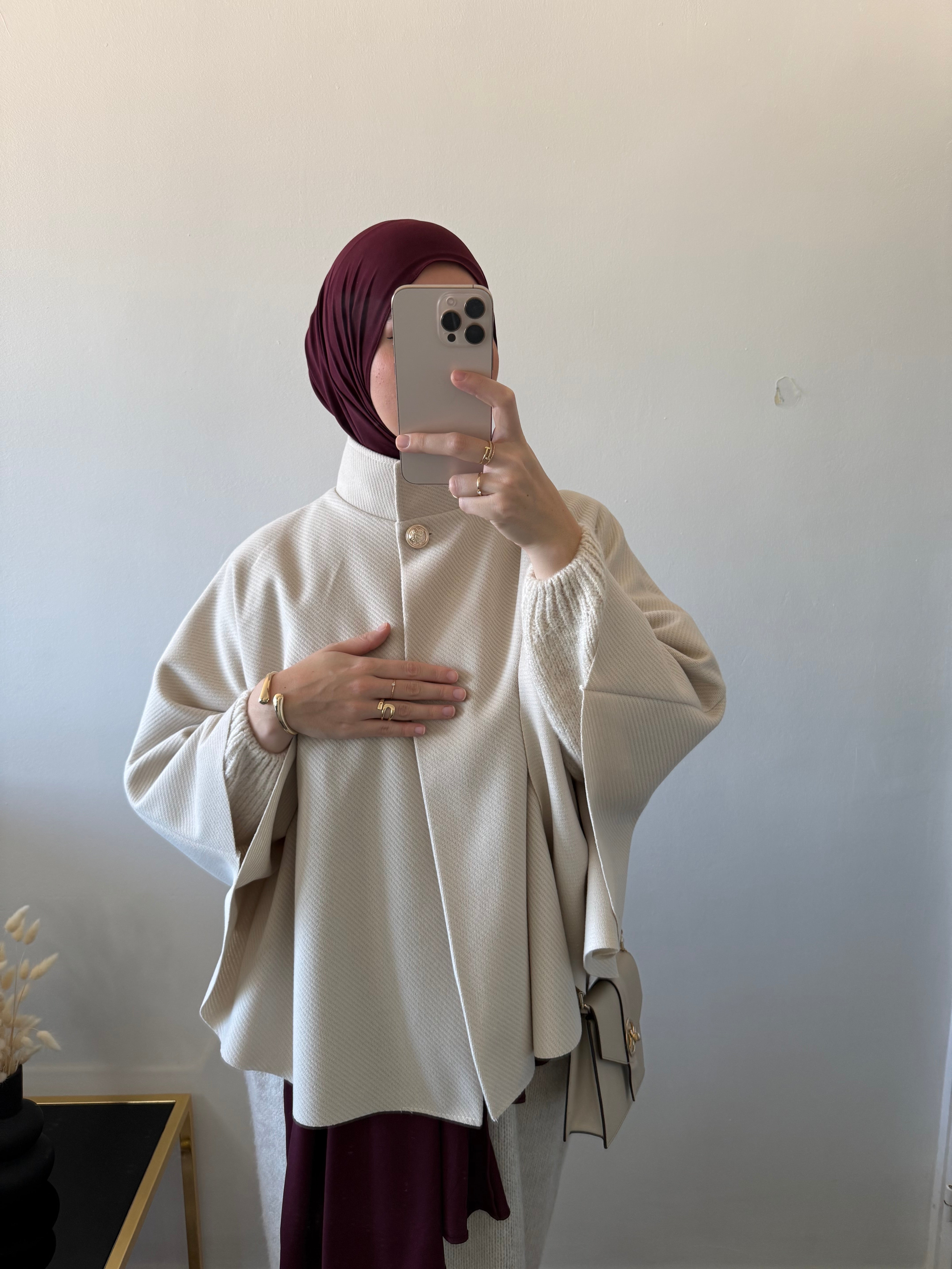 Poncho ceinturé ASSIA