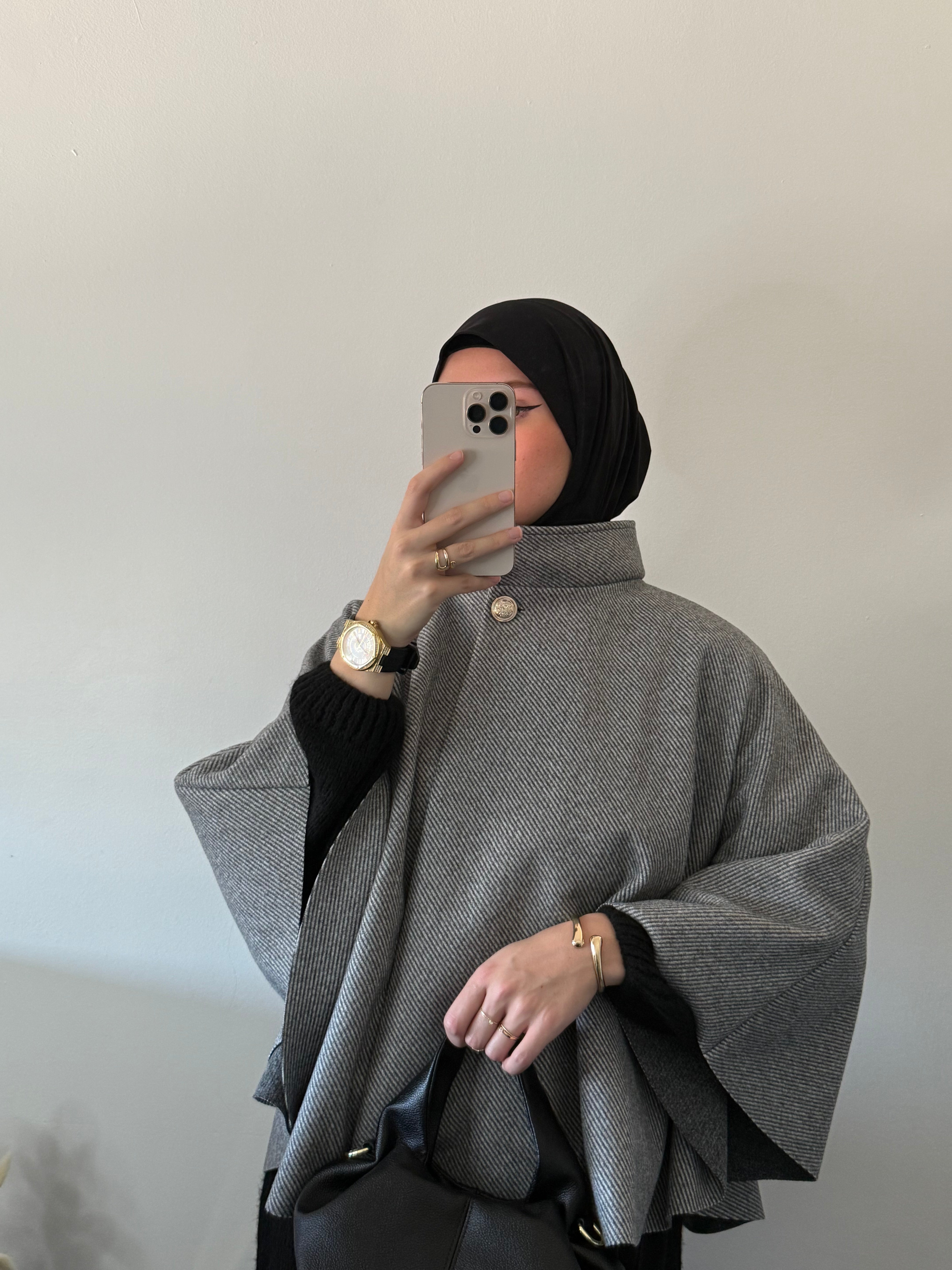 Poncho ceinturé ASSIA