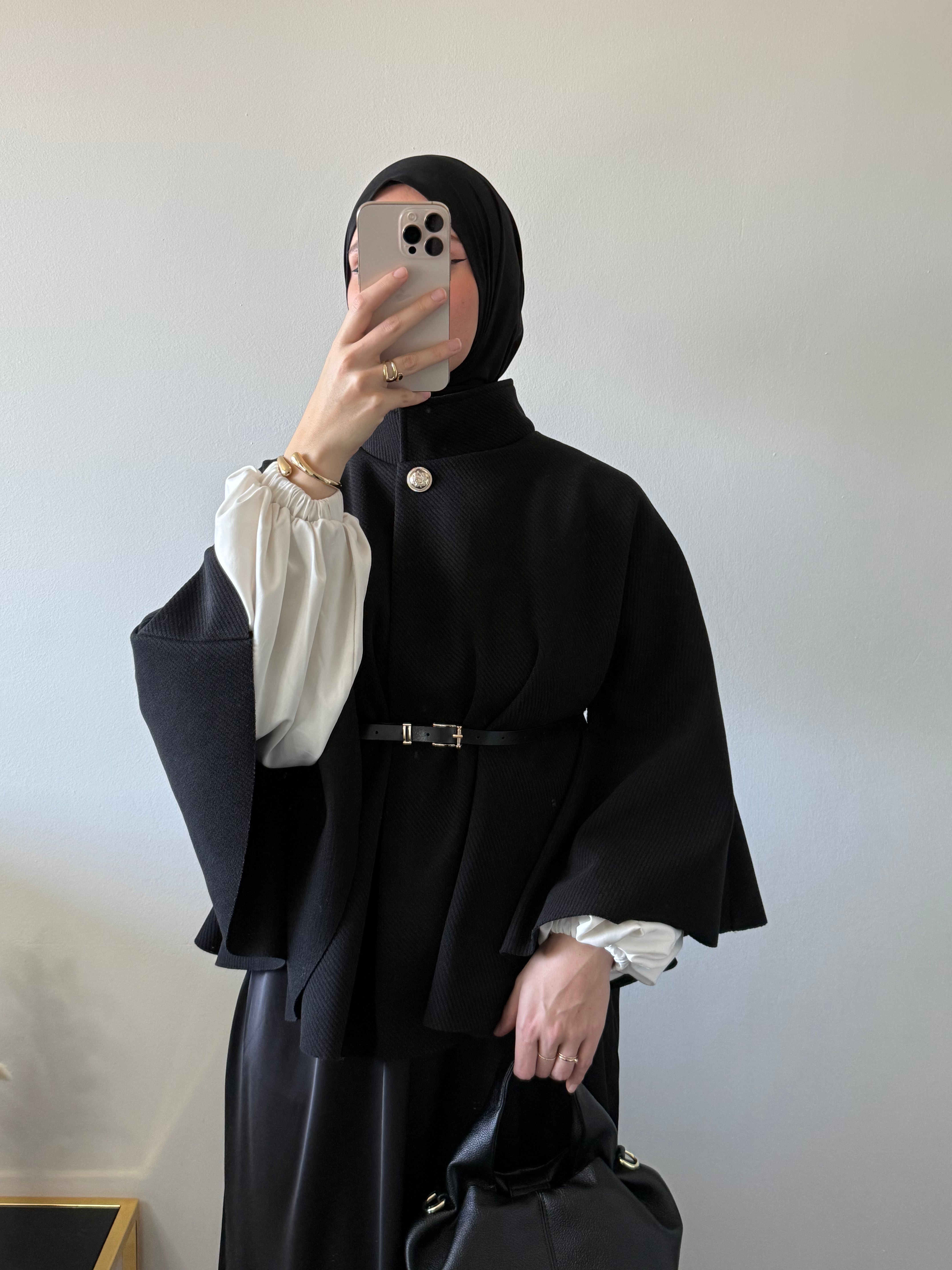 Poncho ceinturé ASSIA